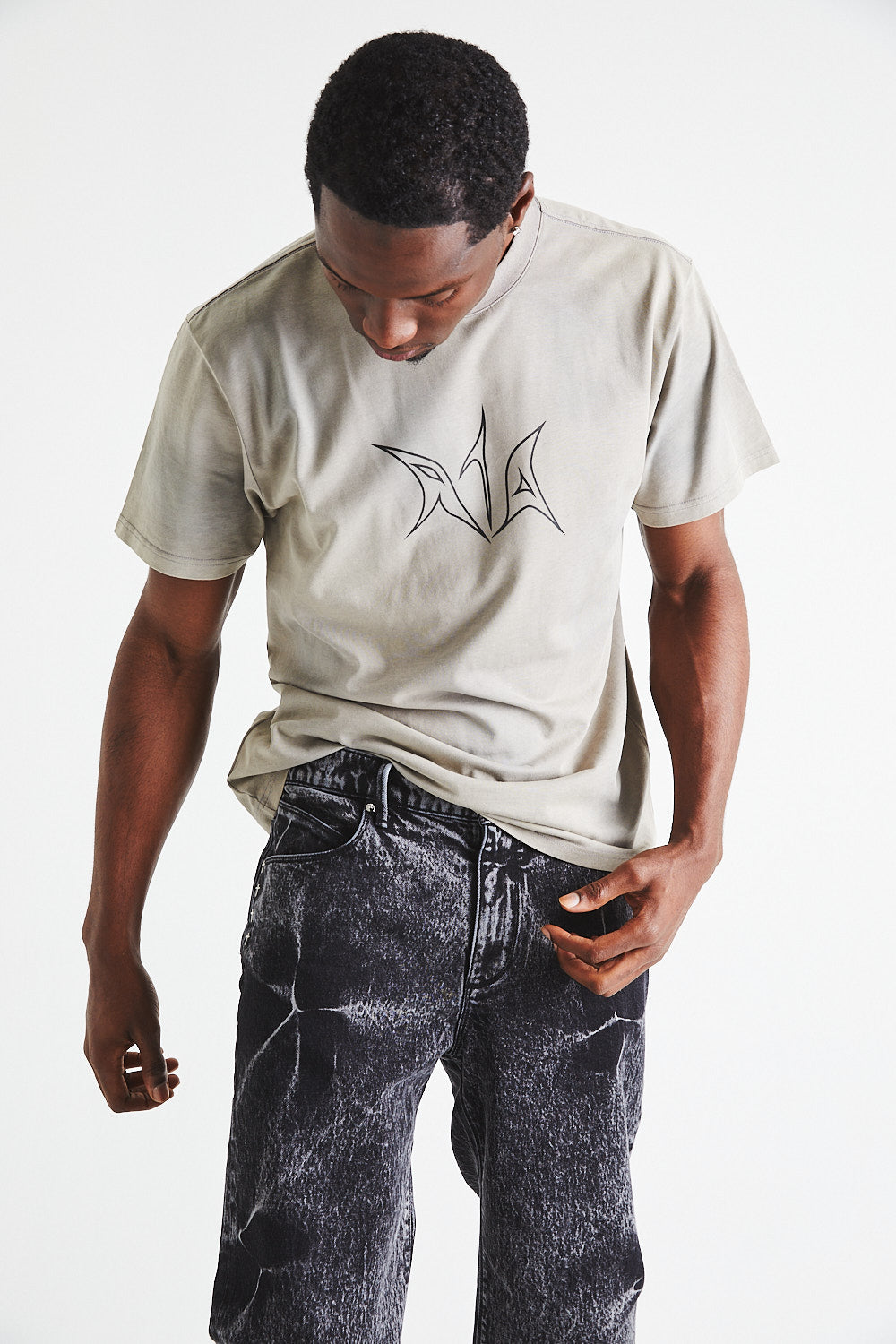 Liam Tee - Stylish Sand Western Shirt for Men | Trendy Casual Wear for Outdoor Adventures & Western-Themed Events