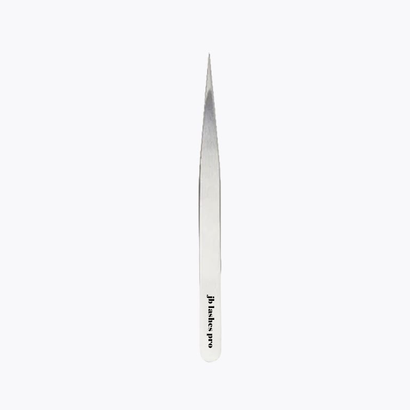 JB Lashes Professional Stainless Steel Straight Tweezers for Eyebrows, Eyelashes & Hair Removal - Perfect for Makeup Artists, Salon & Home Use