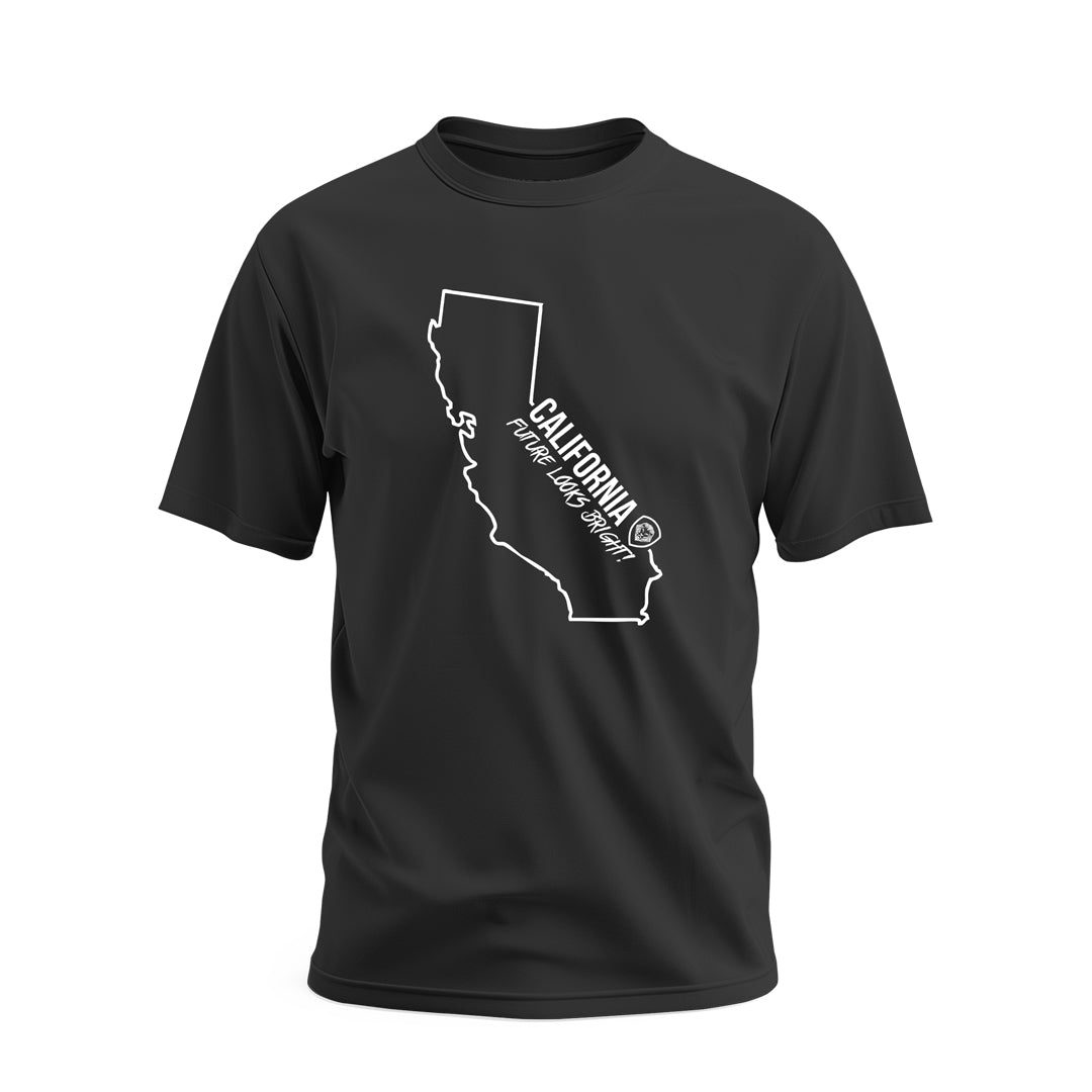 Future Looks Bright California State Short Sleeve T-Shirt - Comfortable Cotton Tee for Men & Women - Perfect for Casual Wear, Beach Outings & Summer Vacations