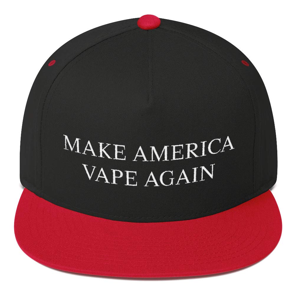 Make America Vape Again Hat - Flat Bill Snapback Cap for Vaping Enthusiasts | Perfect for Cloud Chasing, Vape Conventions & Streetwear Fashion
