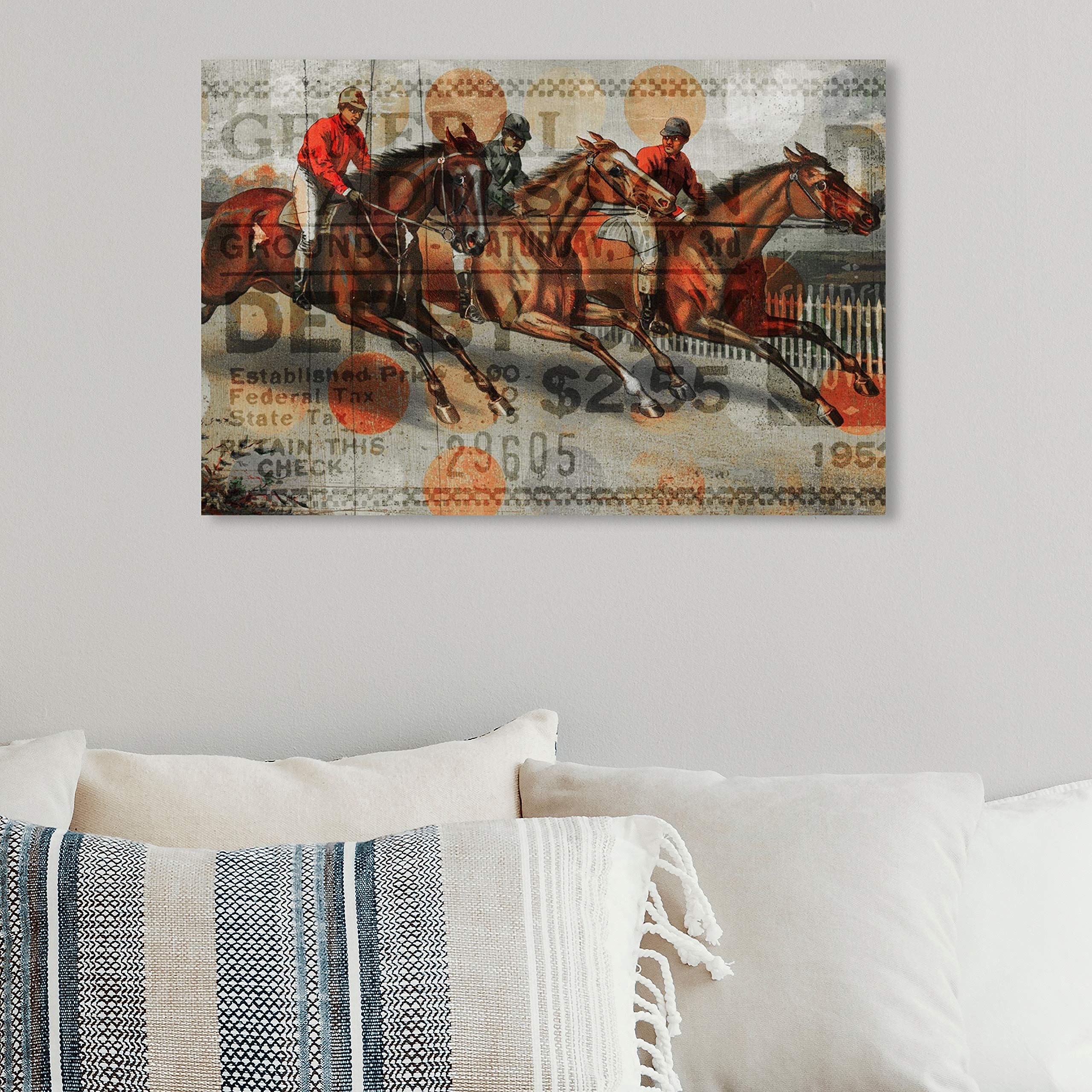 Oliver Gal Artist Co. 'Ticket for The Derby' Animal Wall Art Canvas Print - 15