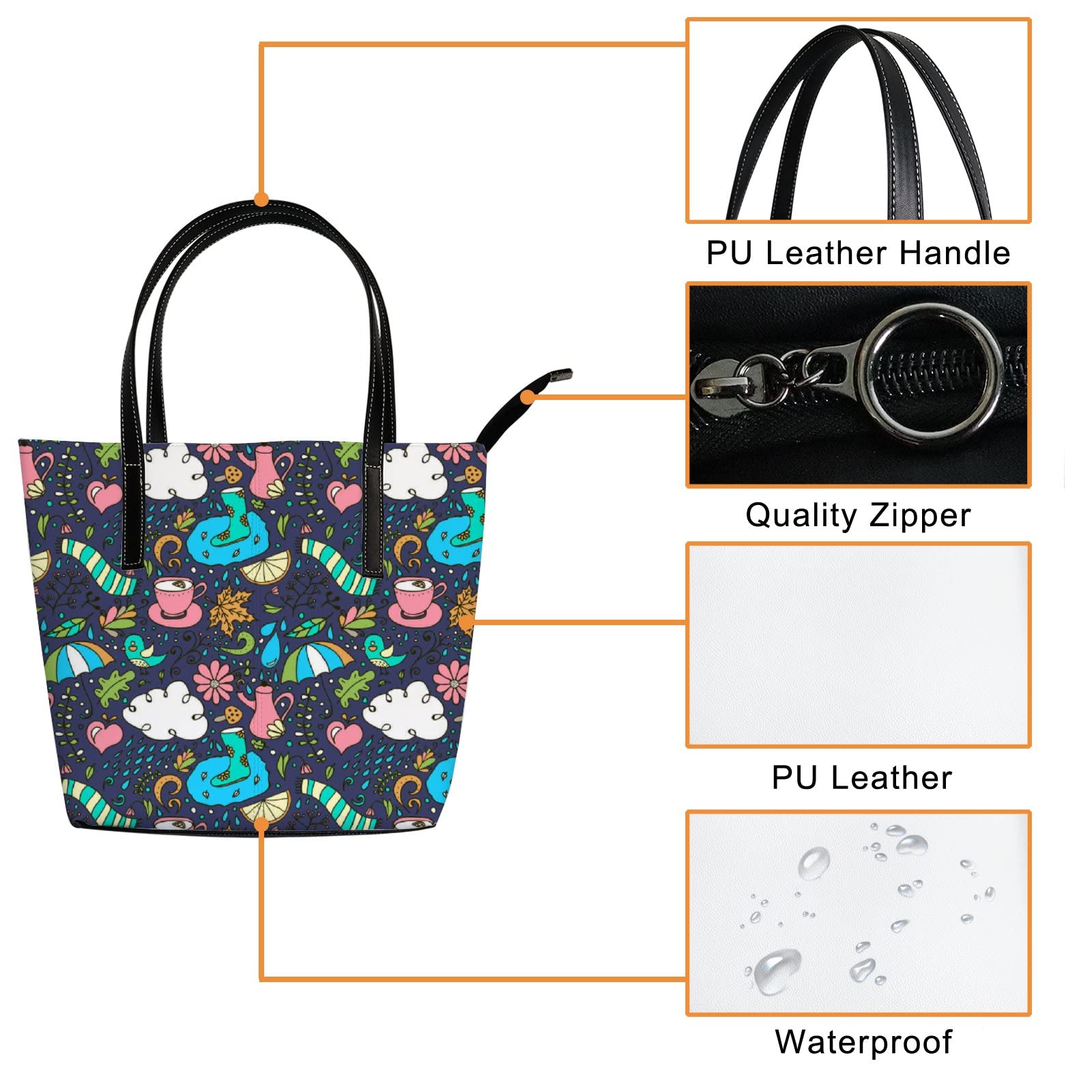 Stylish Leather Tote Bag for Women - Fashionable Crossbody Handbag with Adjustable Strap | Perfect for Work, Travel & Everyday Use