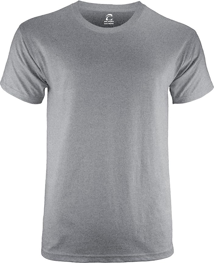 Epic Adult 5.6 Ounce Pre-Shrunk Heavy Cotton T-Shirt - Heather Blended Colors for Men & Women | Perfect for Casual Wear, Gym & Everyday Comfort