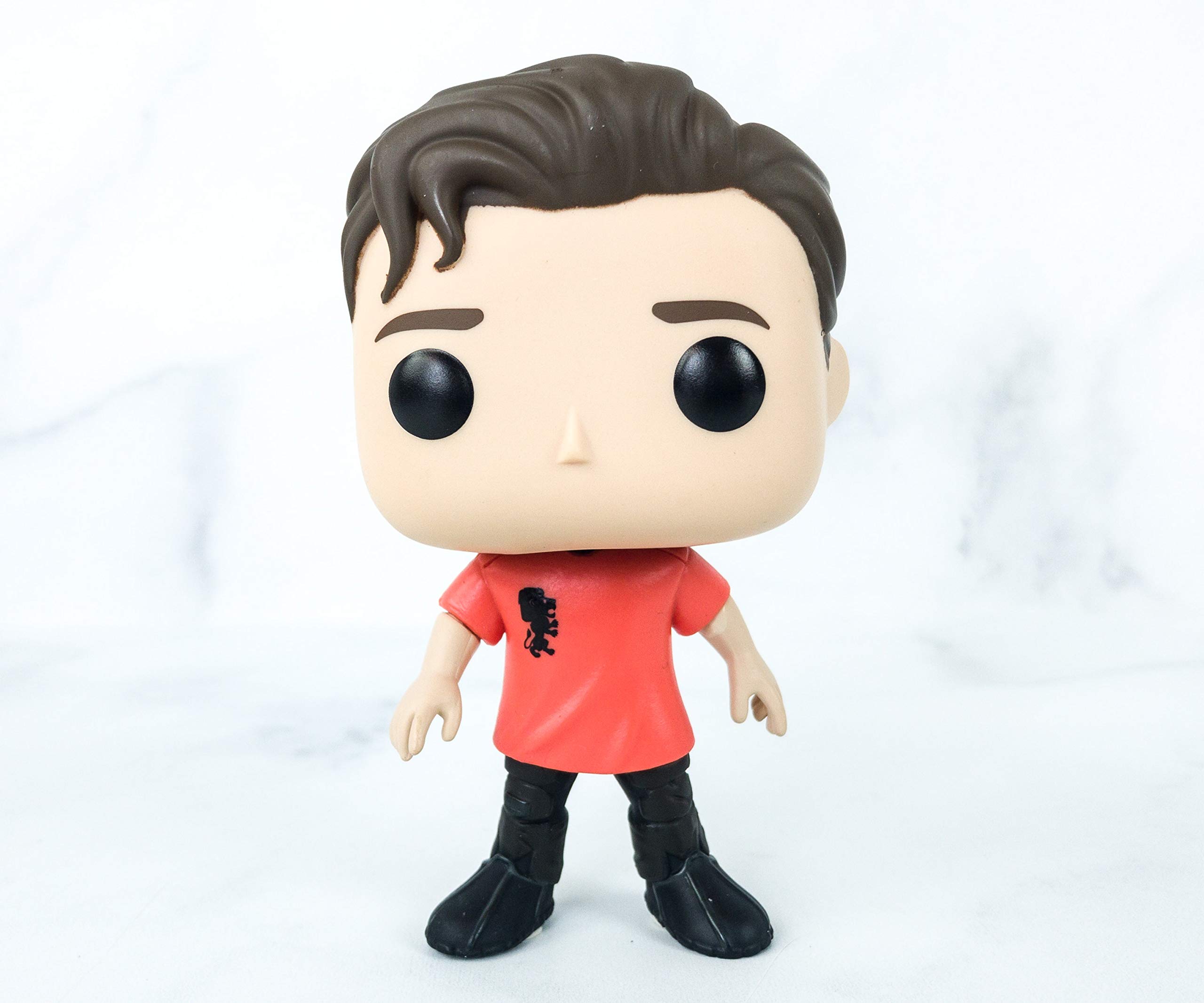 Funko POP! Marvel Spider-Man Far from Home #485 (Borrowed Jersey) Vinyl Figure - Exclusive Collectible for Marvel Fans, Home Decor & Gift for Superhero Lovers