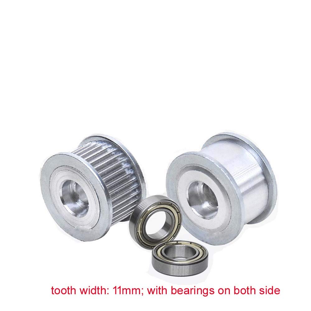 GT2 40T Idler Timing Pulley with Bearing - 8mm Bore 2mm Pitch Tension Pulley for 6mm Width Belt (7mm Teeth Width) - Perfect for 3D Printers, CNC Machines & Industrial Automation