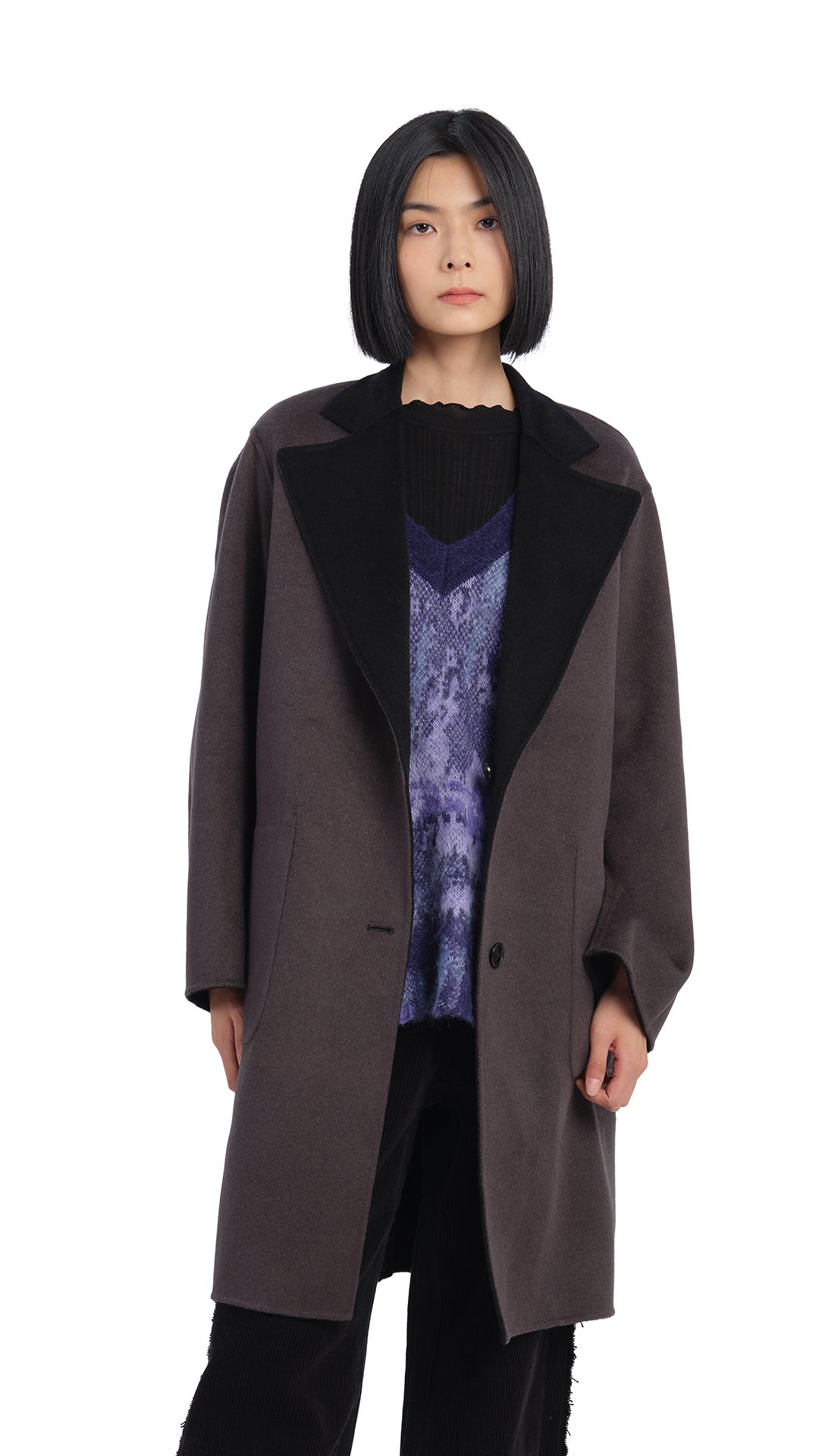Reversible Double Face Coat for Women - Warm Winter Jacket with Pockets | Stylish Outerwear for Work, Travel & Casual Wear