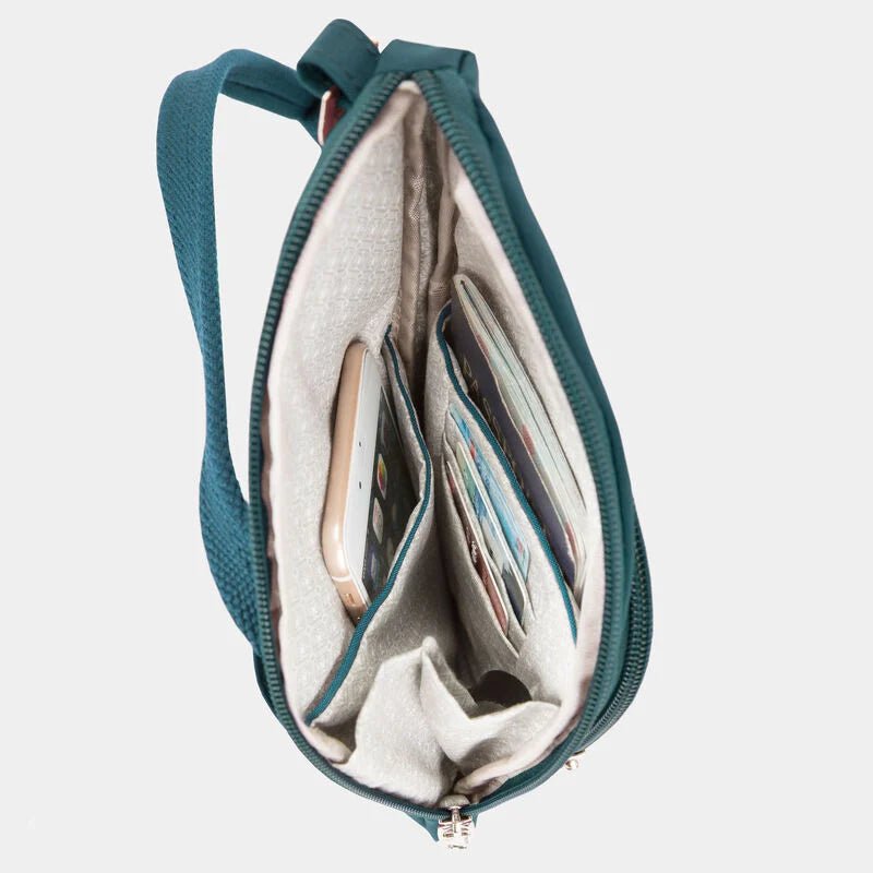 Travelon Anti-Theft Essentials Mini Asymmetric Crossbody Bag - Secure & Stylish Purse for Women - Perfect for Travel, Commuting & Everyday Use