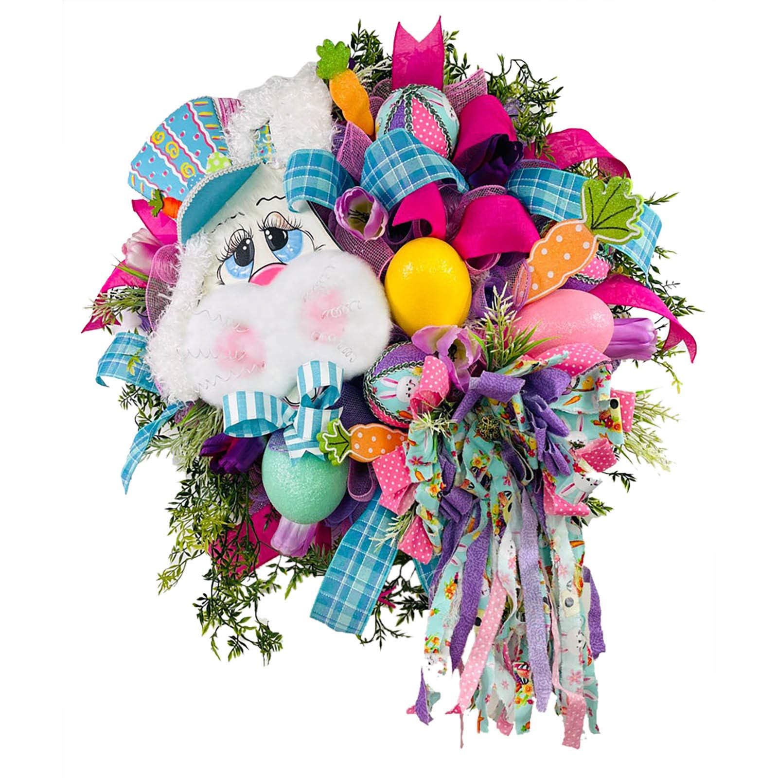 Easter Decorations - Cute Cartoon Bunny Butt with Ears Ornaments - Multicolor Easter Thief Bunny Decor - Perfect for Easter Egg Hunts, Spring Home Decor & Party Supplies
