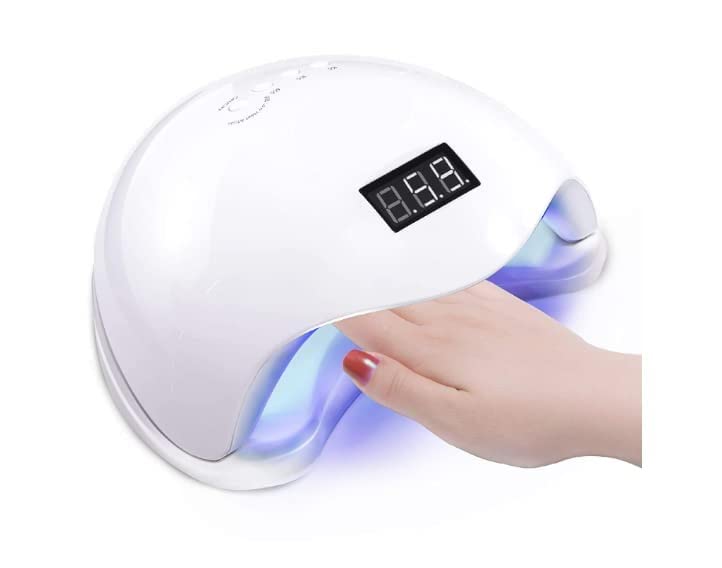 Krishna Enterprises 48W UV LED Nail Lamp for Gel Polish - Professional Gel Nail Dryer with 4 Timer Settings & Fast Curing | Perfect for Home Manicures, Nail Salons & DIY Nail Art