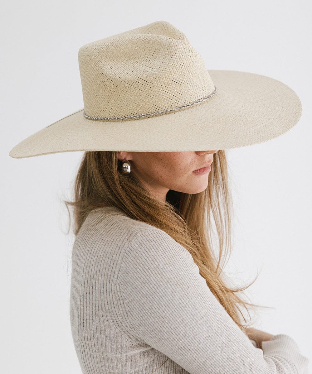 Stylish Meg Wide Brim Panama Straw Hat for Women - UV Protection Summer Beach Hat for Outdoor, Travel & Vacation