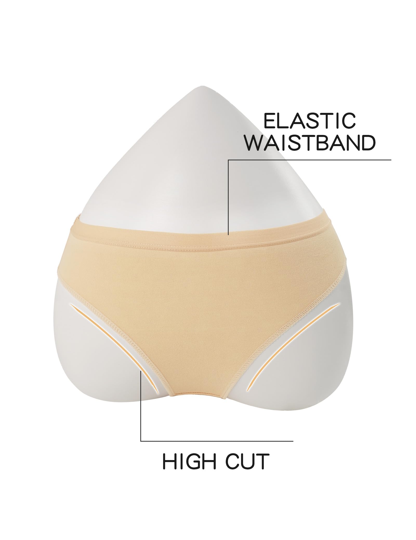 Seamless Cotton Dance Briefs for Girls & Women - Ballet & Gymnastics Underwear (1-3 Pairs) | Perfect for Ballet Costumes, Dance Practice & Gymnastics Performances