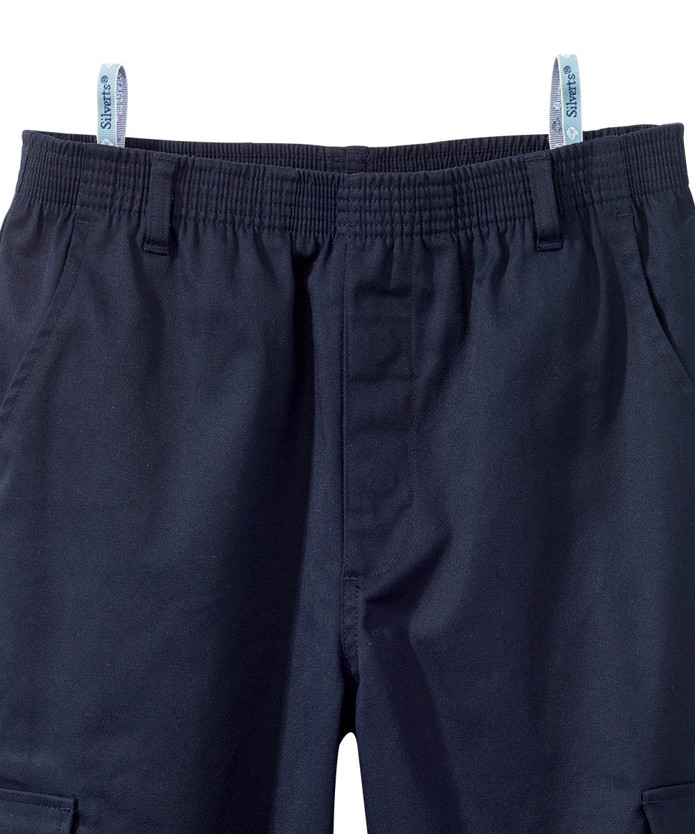 Adaptive Pull-On Pants for Men with Magnetic Fly Closure - Comfortable Stretch Waistband for Easy Dressing - Perfect for Wheelchair Users & Seniors with Limited Mobility