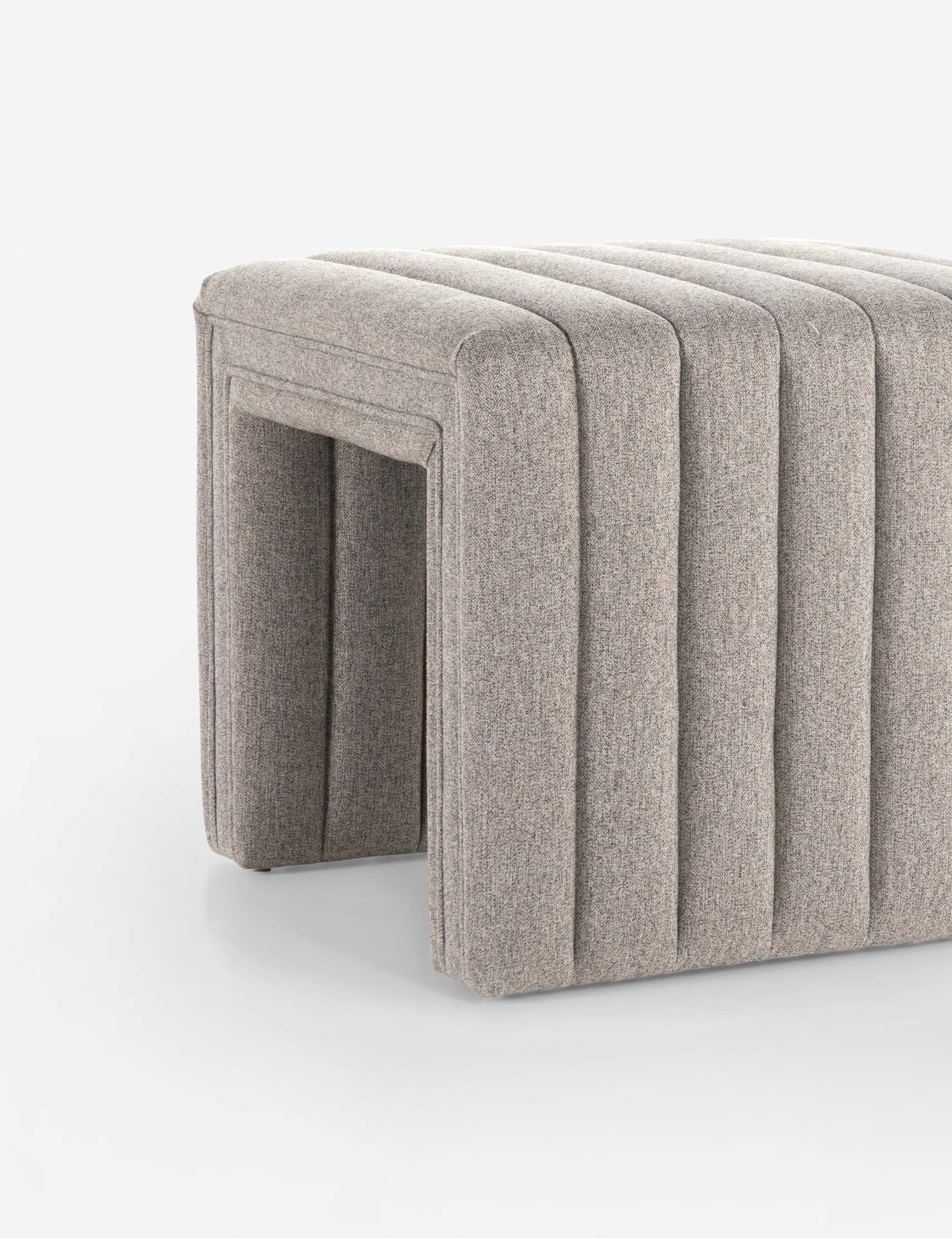Gavin Square Ottoman - Modern Storage Ottoman with Tufted Top, Sturdy Wooden Legs - Perfect for Living Room, Bedroom, or Nursery Storage and Seating