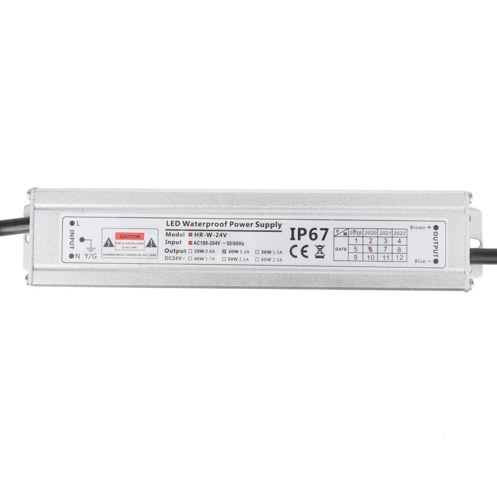 12V & 24V LED Power Supply Adapter - Waterproof AC to DC Transformer for LED Strip Lights, Wall Washer & Guardrail Tube Lighting - Perfect for Home, Office & Outdoor Decoration