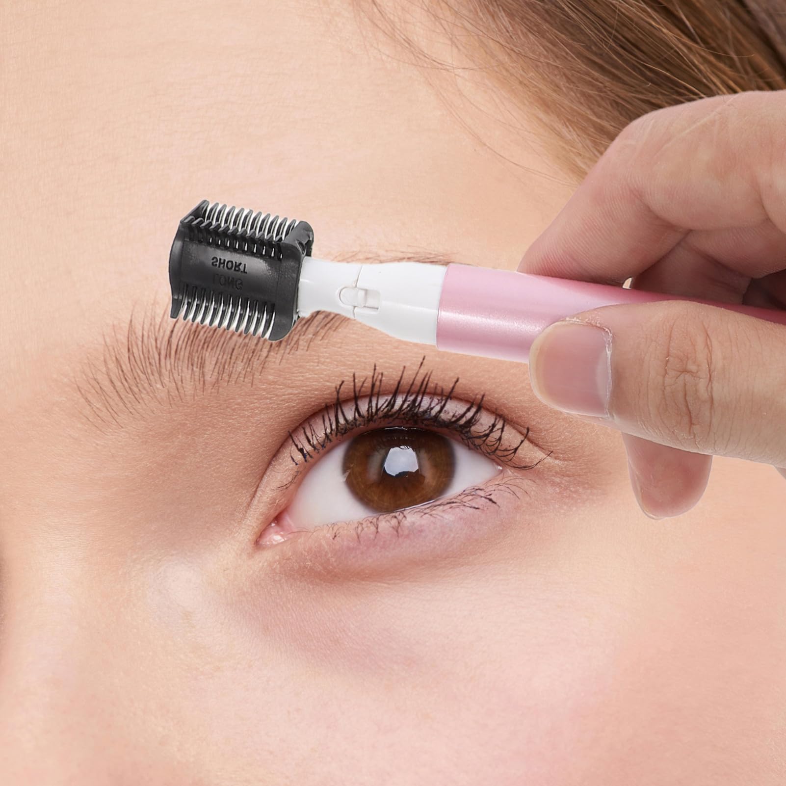 Electric Eyebrow Trimmer for Women - Painless Facial Hair Remover, Rechargeable Eyebrow Razor & Nose Hair Trimmer - Perfect for Eyebrow Shaping, Upper Lip & Leg Hair Removal at Home or Travel