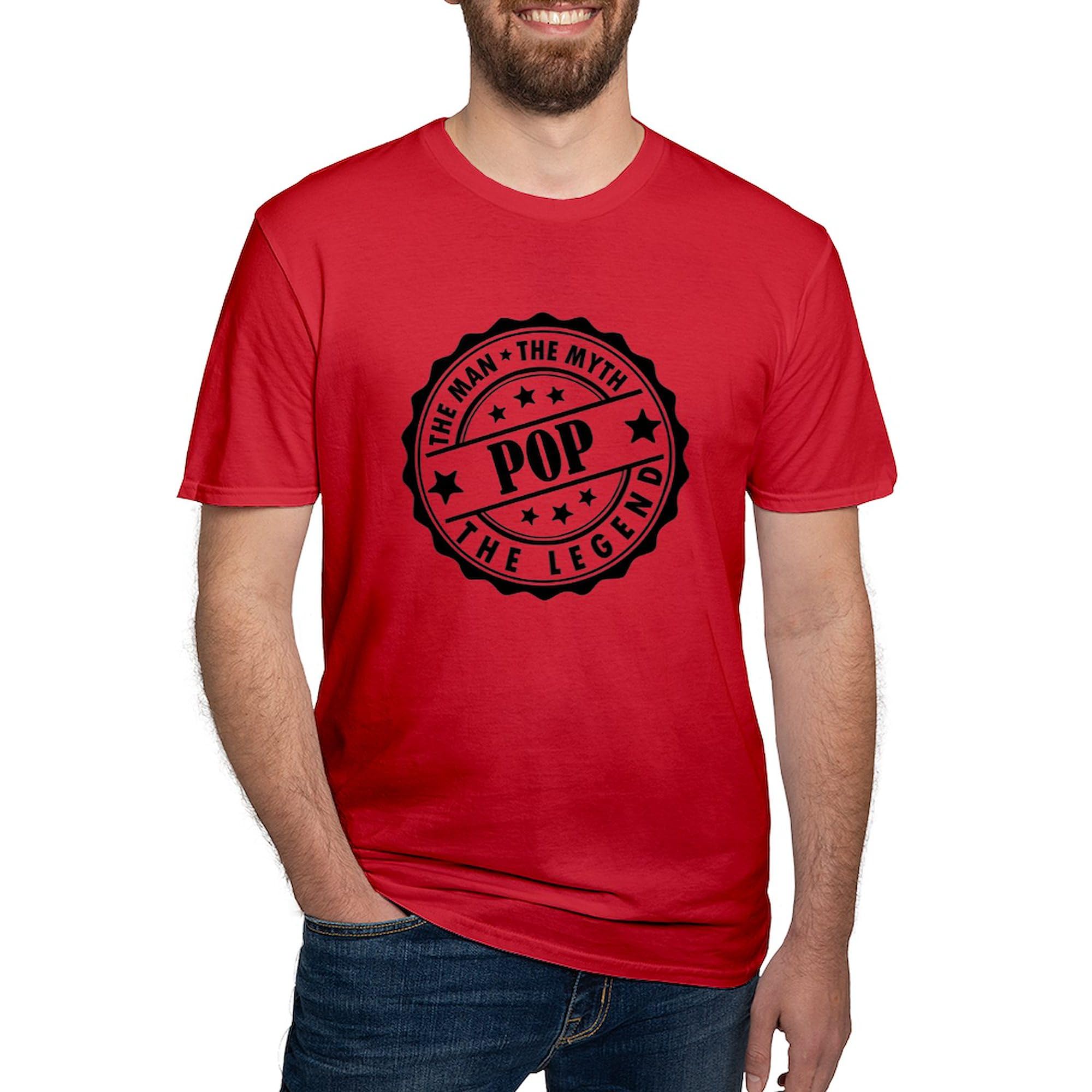 Pop The Man The Myth The Legend Graphic T-Shirt for Men - Comfortable Fitted Cotton Tee for Casual Wear, Gifts & Everyday Outfits