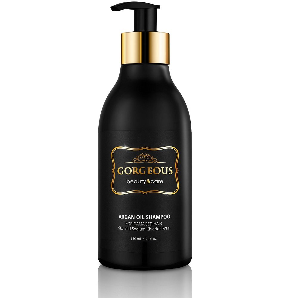 Moroccan Argan Oil Shampoo for Hair Growth - Volumizing & Moisturizing with Keratin - 8.5 oz - Sulfate Free & Paraben Free - For Dry, Damaged Hair - Adds Shine & Softness - Perfect for Daily Hair Care Routine