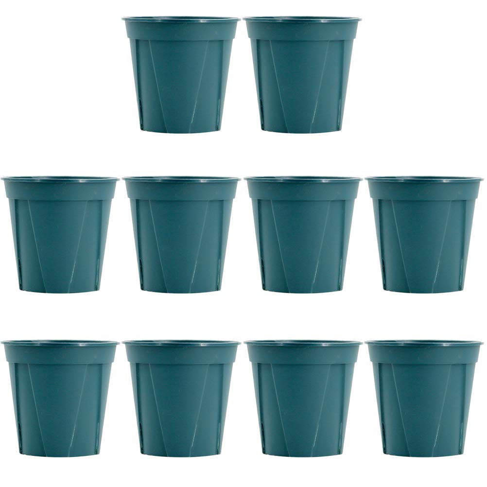 DOITOOL 10 Pack Flower Pots for Plants - 6 Inch Decorative Planters with Drainage Holes for Indoor Outdoor Roses, Succulents, Herbs - Perfect for Home Garden, Balcony, Office Decor