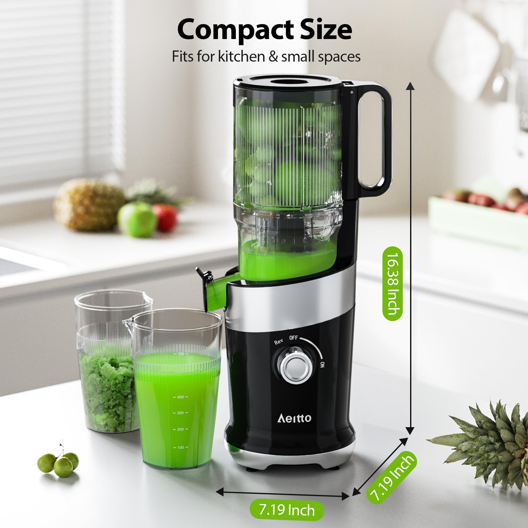 Aeitto Cold Press Juicer Machine - 4.9