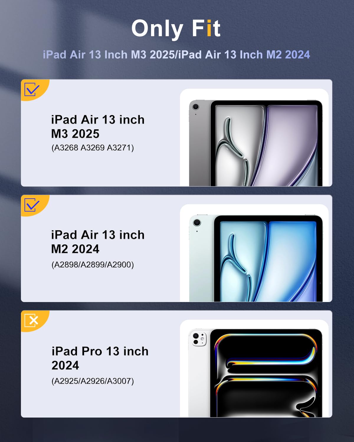 TiMOVO Slim Stand Protective Case for iPad Air 13 inch (M3/M2 2024/2025 Model) - Clear Transparent Back Cover with Pencil Holder & Auto Wake/Sleep - Light Gray | Perfect for Work, Study & Travel Protection