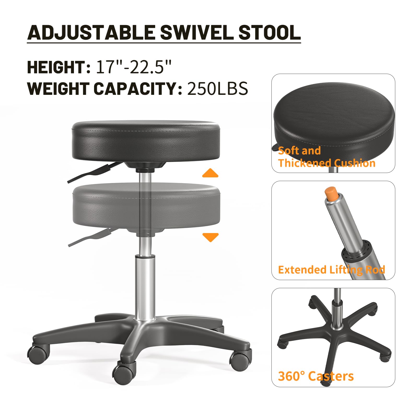 Hydraulic Tattoo Chair Bed - Adjustable Height Spa Bed for Tattoo Artists & Estheticians - Professional Facial Treatment Bed for Salon, Tattoo Studio & Beauty Clinic - Perfect for Tattooing, Facials & Aesthetic Procedures