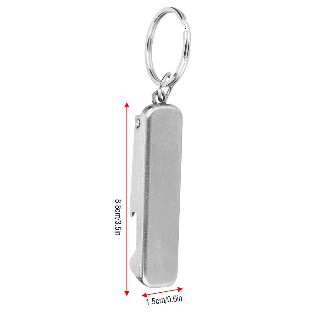Premium 2-in-1 Stainless Steel Nail Clipper & Bottle Opener with Keychain - Durable Manicure Tool for Home, Travel, and Outdoor Adventures (Camping, Hiking, Gym)