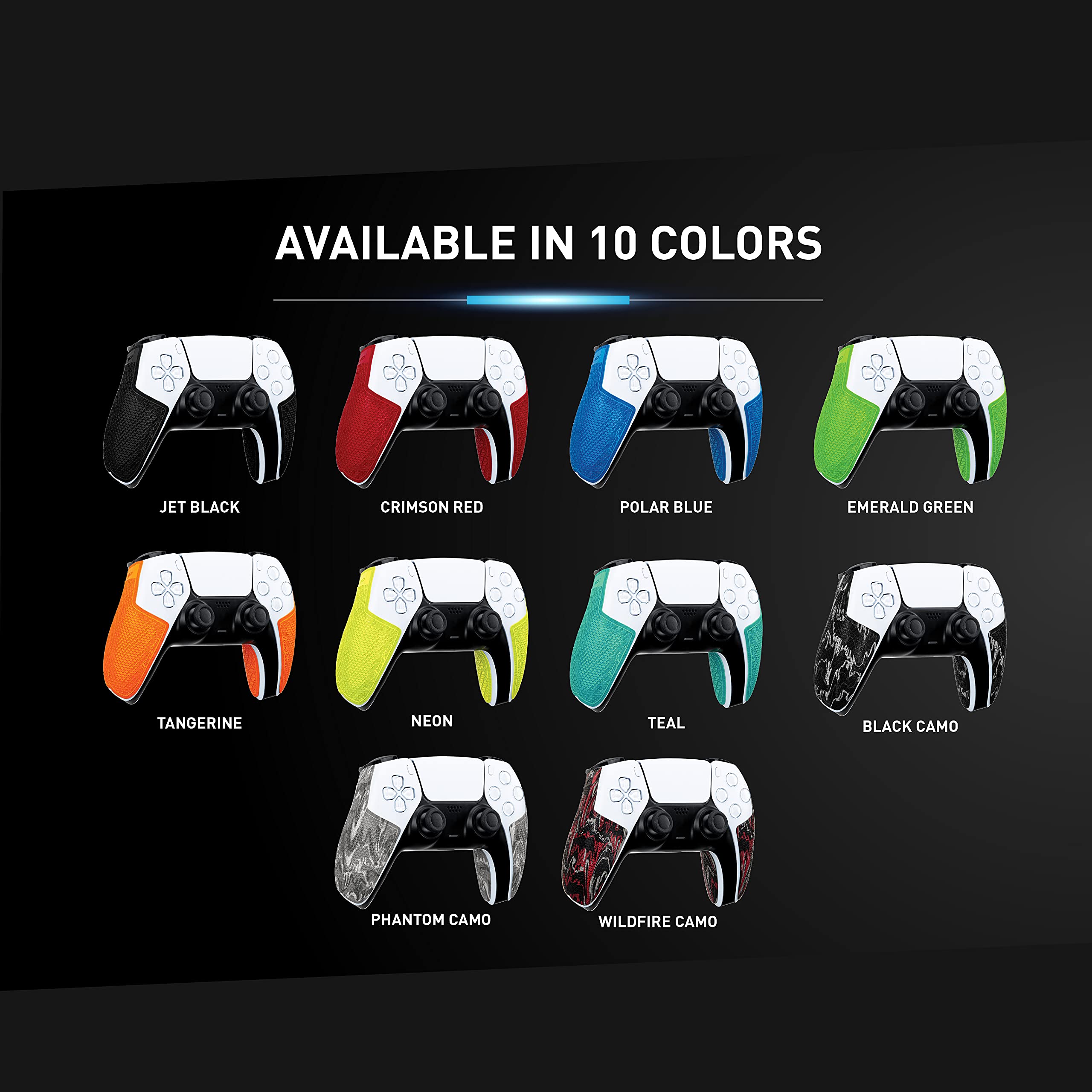 Lizard Skins PS5 Controller Grip - 0.5mm DSP Non-Slip Grip for Playstation 5 - Easy to Install Pre-Cut Pieces - 10 Color Options (Phantom Camo) - Perfect for Gaming, Esports & Long Play Sessions