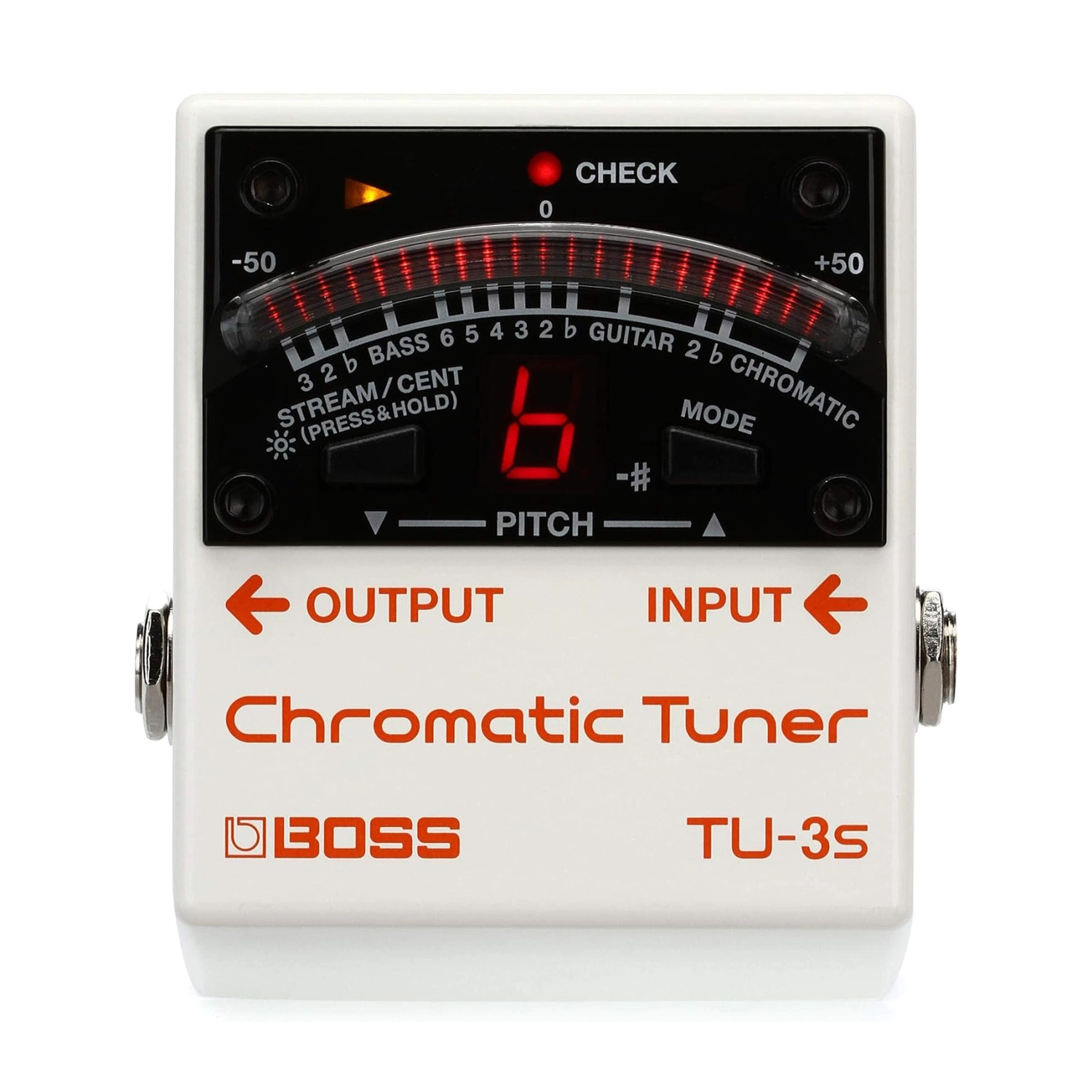 Boss TU-3S Chromatic Tuner for Guitar, Bass & Violin - Accurate & Compact Pedal Tuner for Live Performance & Studio Recording