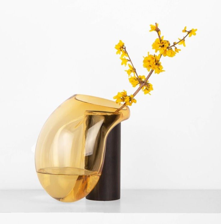 Noom Gutta Boon Vase - Modern Ceramic Home Decor for Living Room, Bedroom & Office