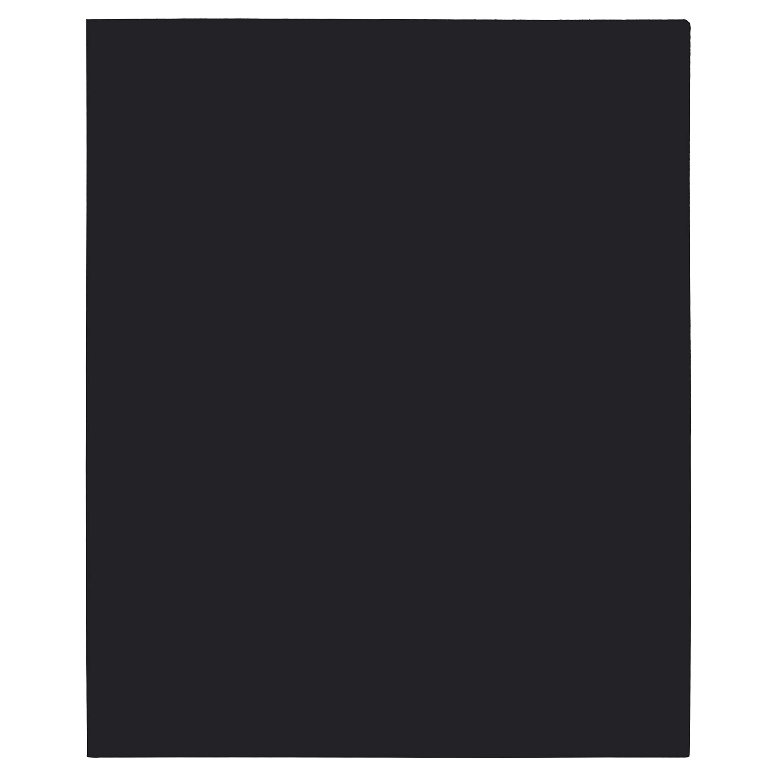 Mintra Office Poly Pocket Folders - 8 Pack Black Plastic Document Folders for Business, School & Organization | Perfect for Filing, Presentations & Document Storage