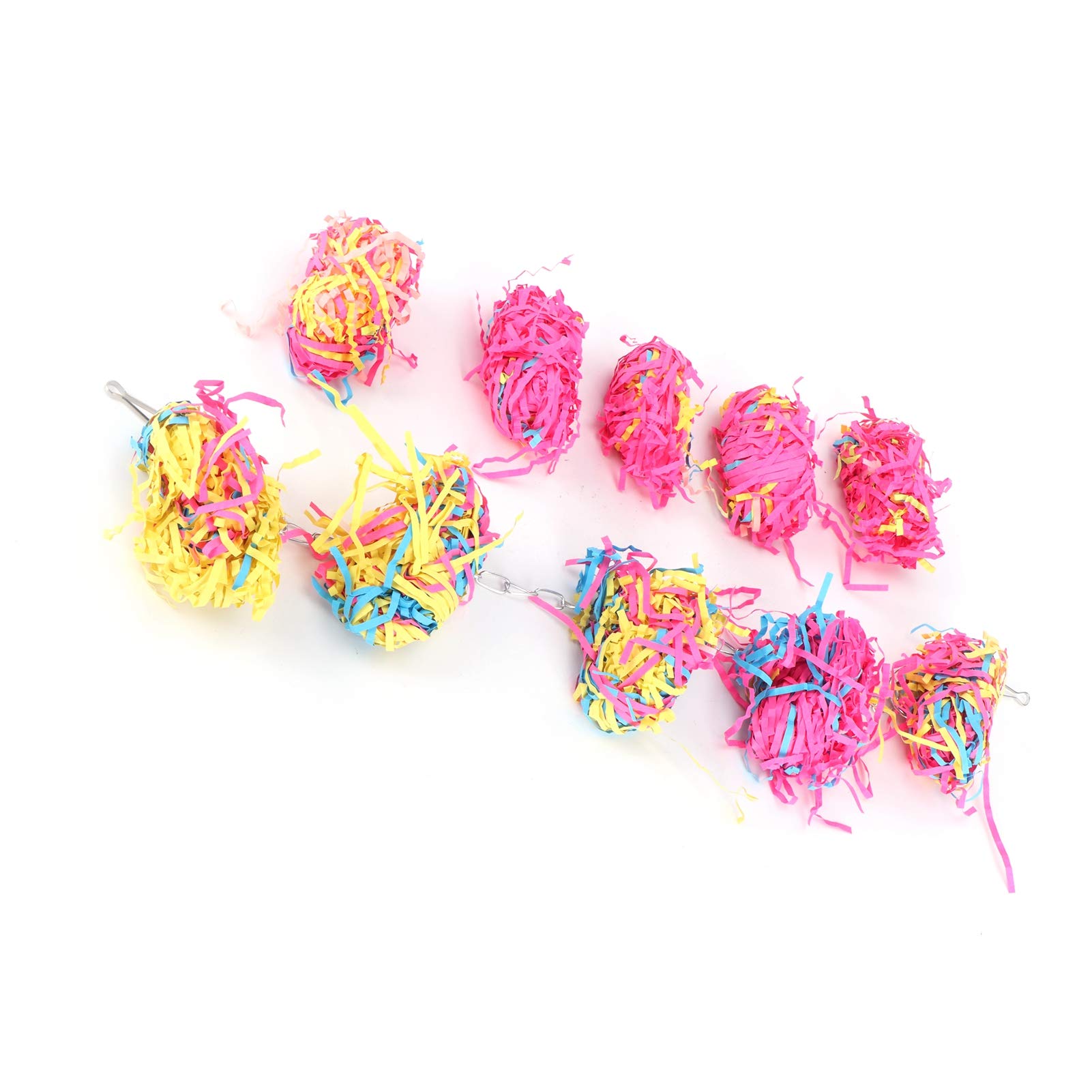Colorful Bird Chewing Toy - Hide Snacks Inside for Parrots, Cockatiels & Small Birds - Fun Biting & Foraging Activity to Relieve Boredom & Stress - Perfect for Cage Playtime & Training