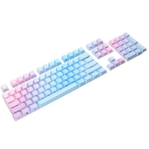 104 Key PBT OEM Profile Thick Side Printed Keycaps for Mechanical Keyboard - Durable Custom Keycaps for Gaming, Typing & Office Work (Cherry MX Compatible)