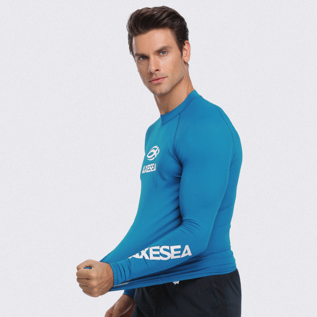 UPF 50+ Sun Protection Long Sleeve Rash Guard for Men & Women - Perfect for Swimming, Surfing, and Outdoor Water Sports