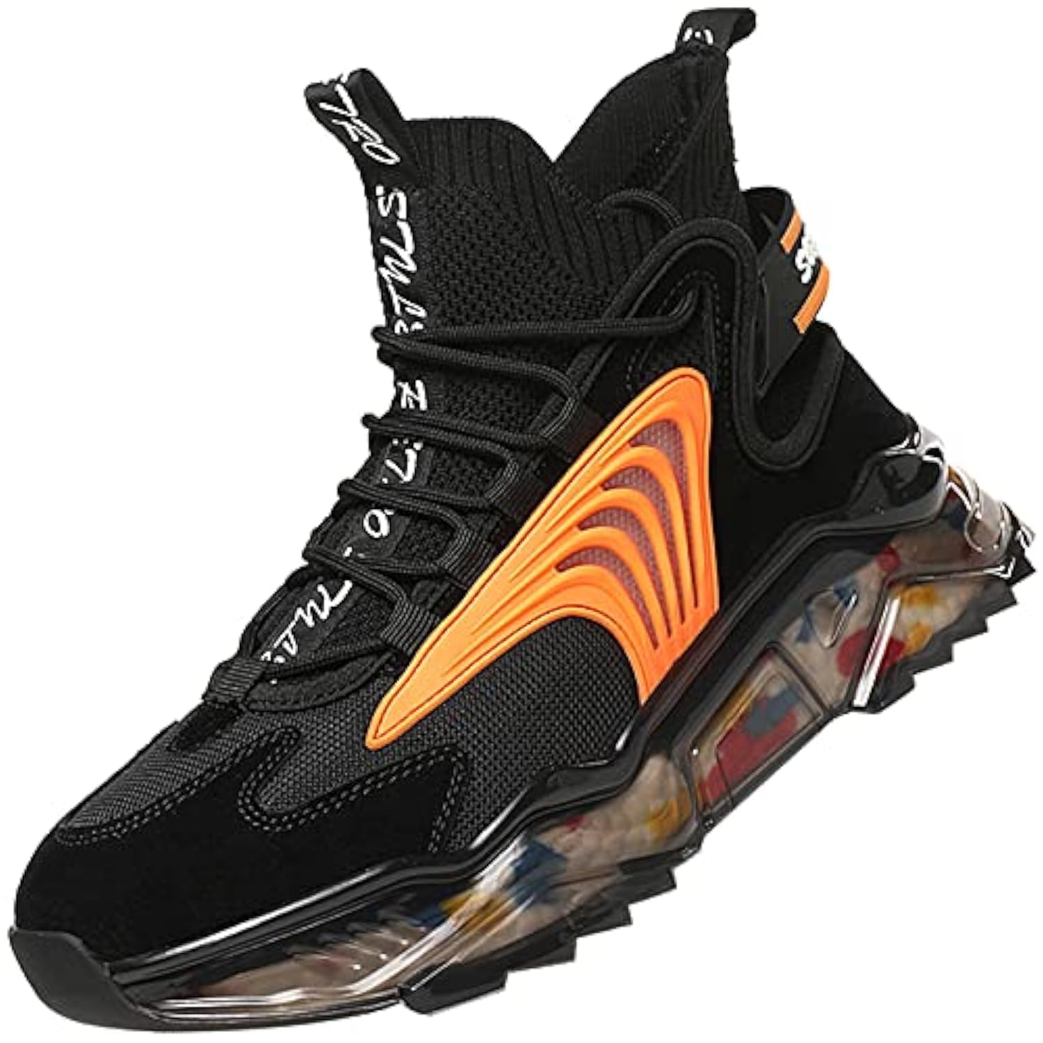 **LZDZN Men's High-Top Basketball Sneakers - Breathable Running & Trail Shoes for Men - Black, Beige, Grey - Athletic Walking & Sports Shoes for Boys & Women (Various Sizes) - Perfect for Gym, Outdoor & Casual Wear**