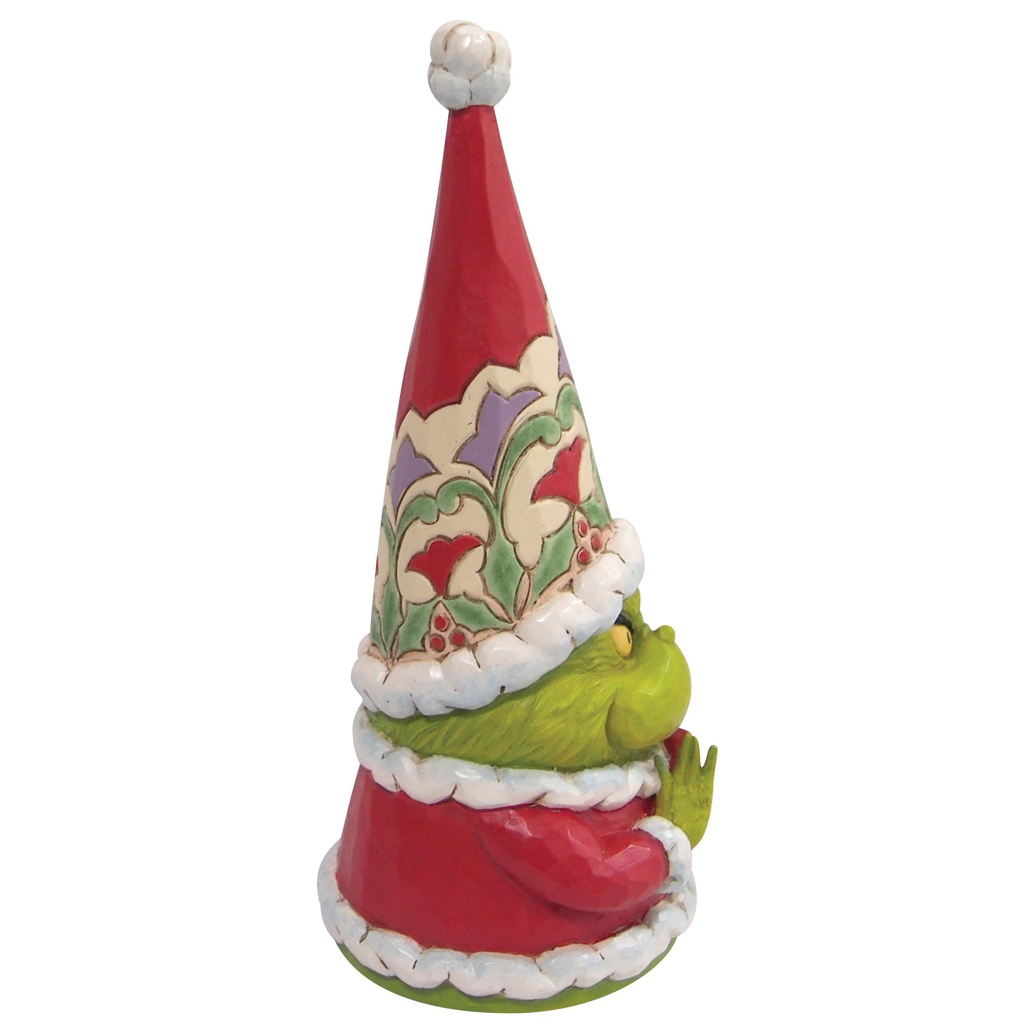 Festive Grinch Gnome with Large Heart - Christmas Decor for Home, Office & Holiday Party - Perfect for Indoor & Outdoor Seasonal Display