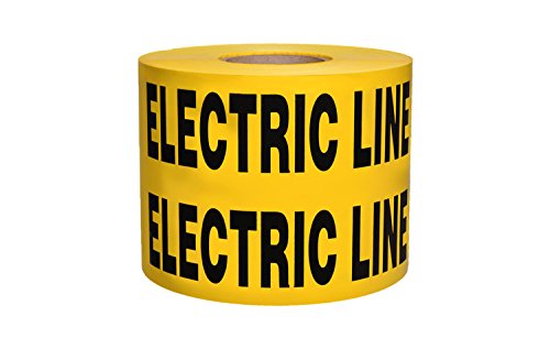 Caution Buried Electric Line Below (Yellow)