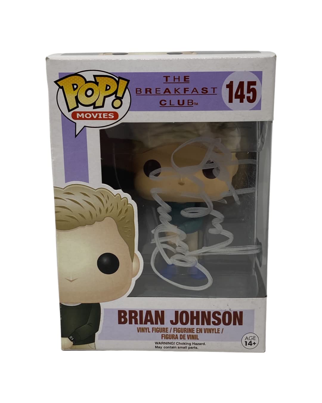 Anthony Michael Hall Autographed Brian Johnson The Breakfast Club Funko Pop Vinyl Figure with BAS COA - 80s Movie Collectible for Fans & Display