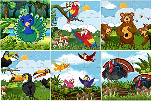 Birds, Bear & Bee's (Pack of 6)