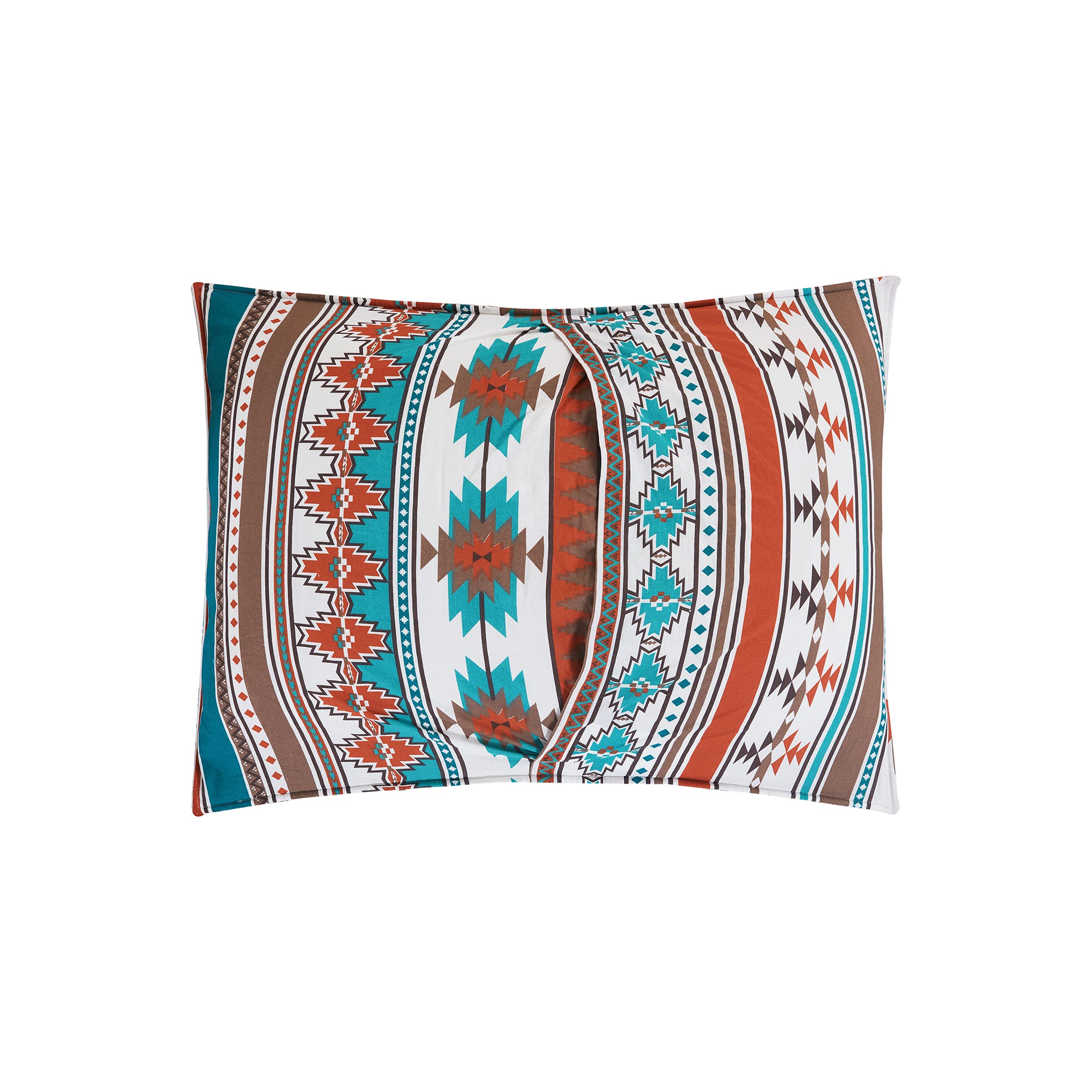 C&F Home Aqua Valley 2-Piece Twin Quilt Set - 100% Cotton Lightweight Reversible Bedspread Coverlet with Orange Geometric Print, Machine Washable - Perfect for Kids' Rooms, Guest Beds & Dorm Decor