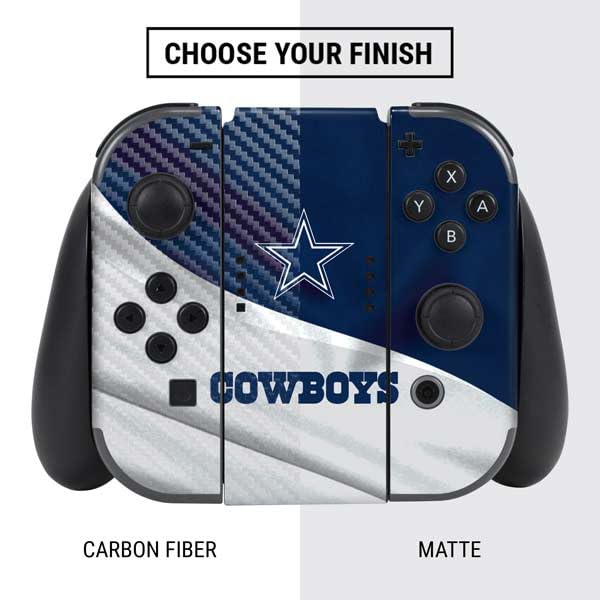 Official NFL Dallas Cowboys Gaming Skin Decal for Nintendo Switch Bundle - Custom Protective Vinyl Sticker for Gaming Consoles & Accessories - Perfect for Fans, Gifts & Game Room Decor