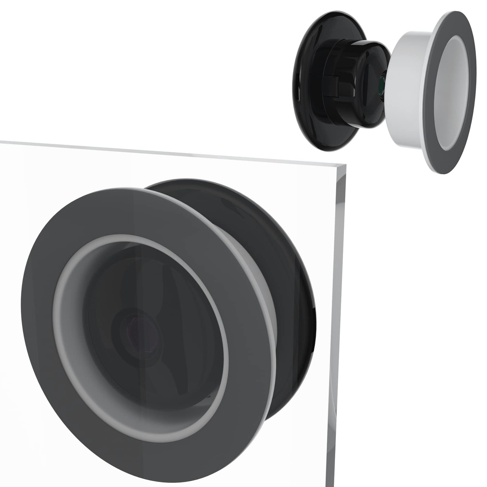 Window Mount for Yi Smart Home Camera - 2 Pack, No Indoor Reflections, Through Window Use - Perfect for Home Security, Baby Monitoring & Pet Watching