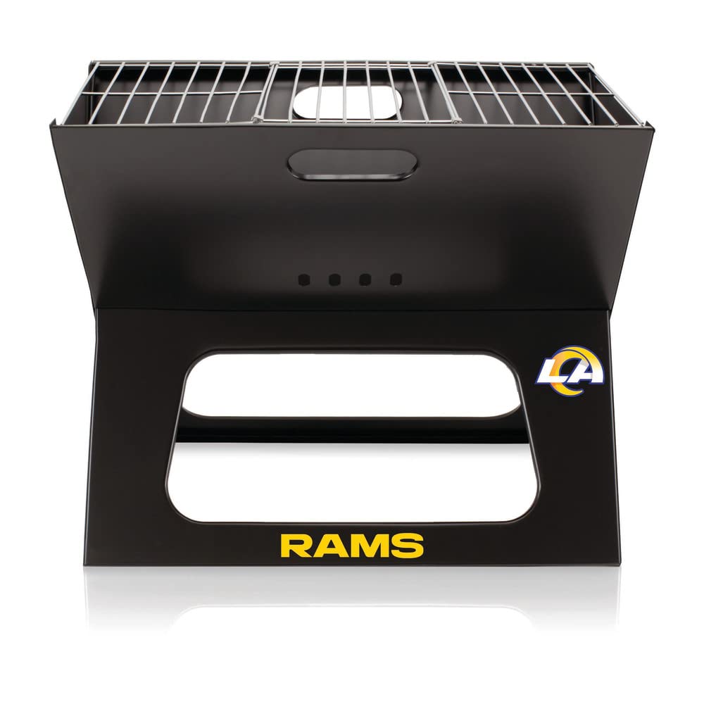 Portable NFL X-Grill Charcoal BBQ for Camping, Tailgating & Outdoor Cooking - Compact Grill for Picnics, Backyard Parties & Game Day Events