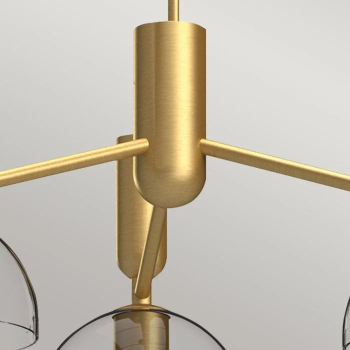 Alora Mood Jude 3-Light Chandelier in Brushed Gold & Matte Black - Elegant Dining Room & Bedroom Lighting Fixture