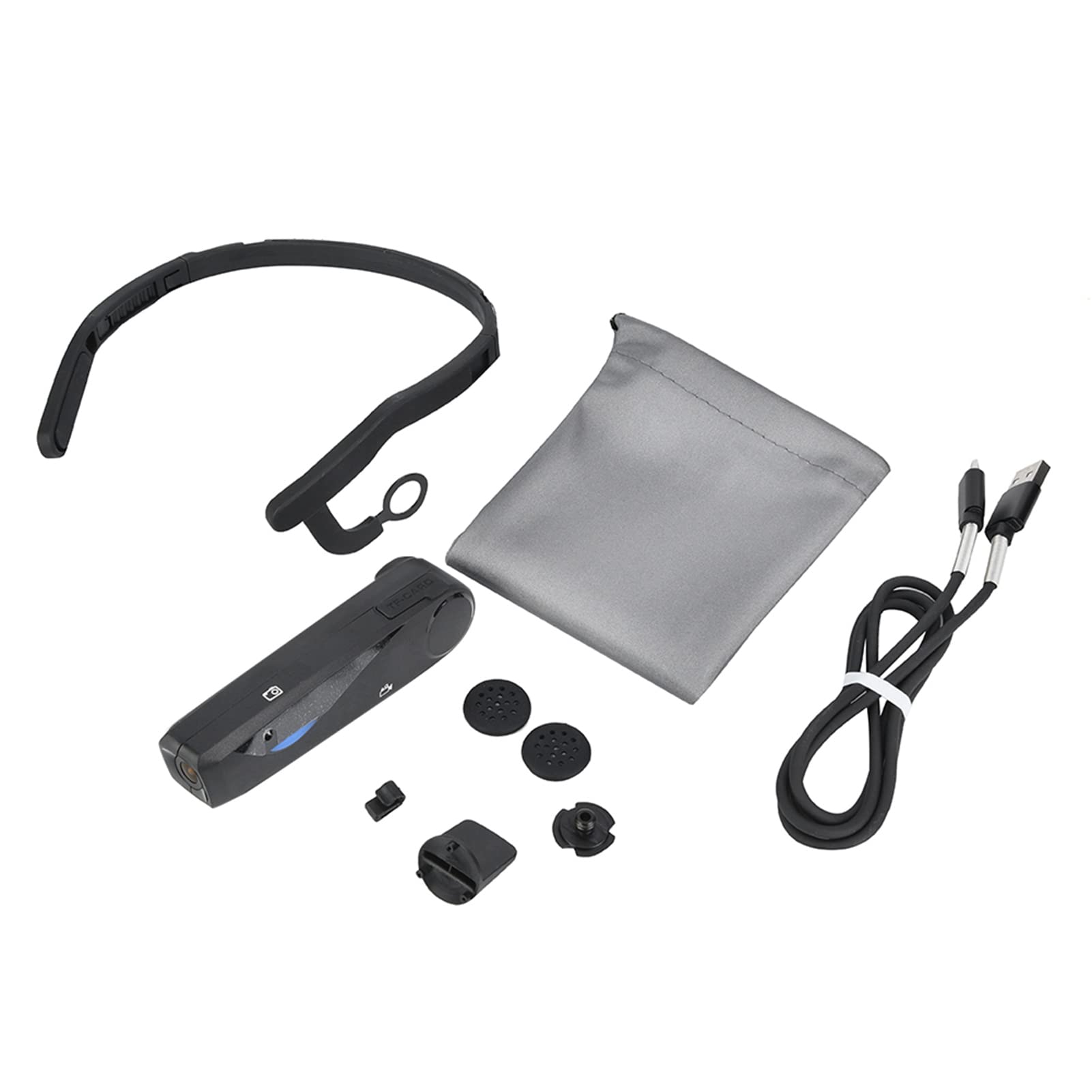 HD Head Mounted Camcorder - Rechargeable Wearable 1080P FHD Video Camera with 30/60FPS, 2.4G WiFi for Vlogging & Action Sports - Perfect for Adventure Travel, Cycling, Skiing & Outdoor Activities