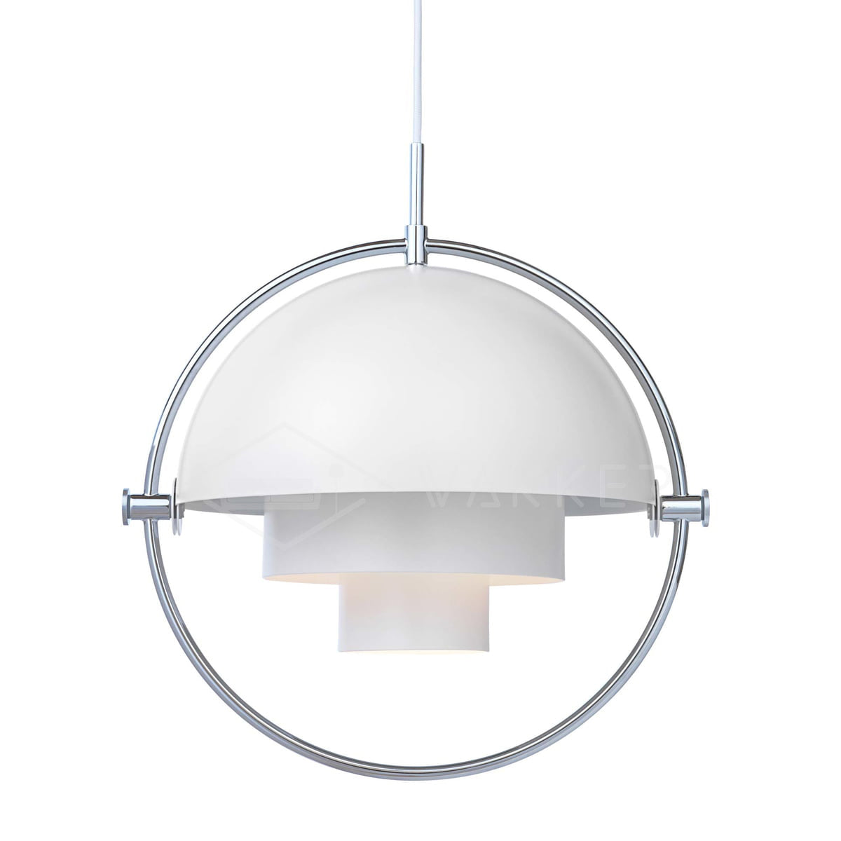 Modern Deformed Ball Pendant Light - Unique Geometric Glass Ceiling Lamp for Living Room, Dining Room, Bedroom & Kitchen Decor