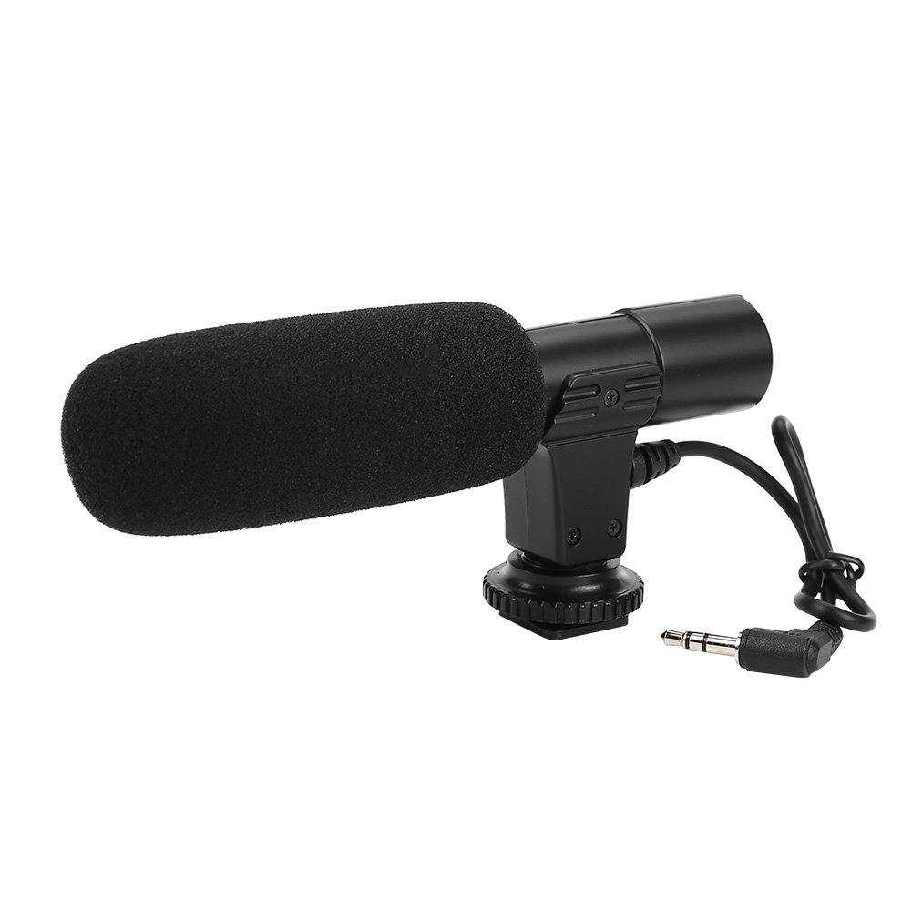 Best Lightweight Portable Condenser Microphone with Windscreen for DSLR Camera & Camcorder - Perfect for Vlogging, YouTube Videos & Professional Recording