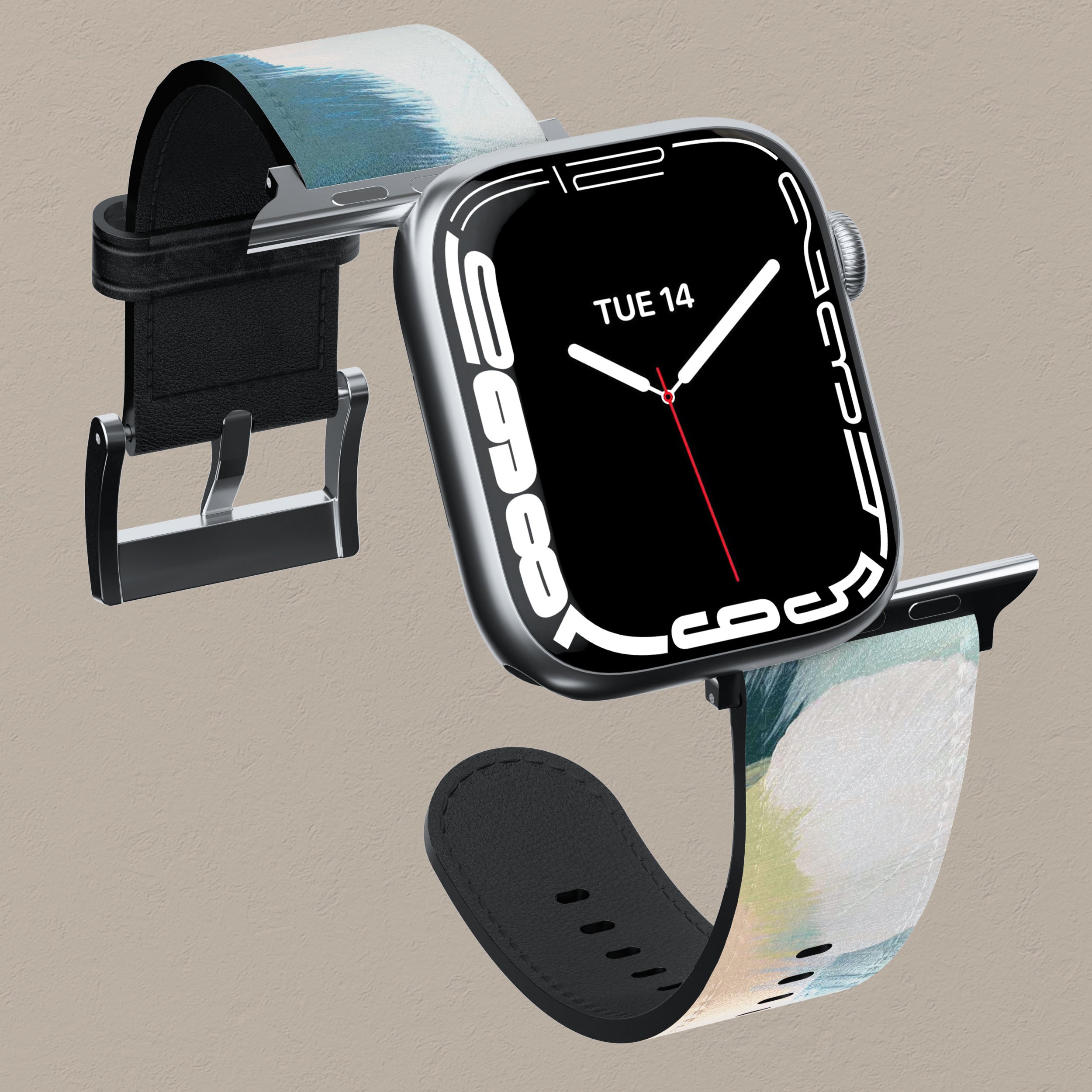 Eco-Friendly Green Canvas Apple Watch Band - Durable & Stylish Replacement Strap for Workouts, Outdoor Activities & Everyday Wear