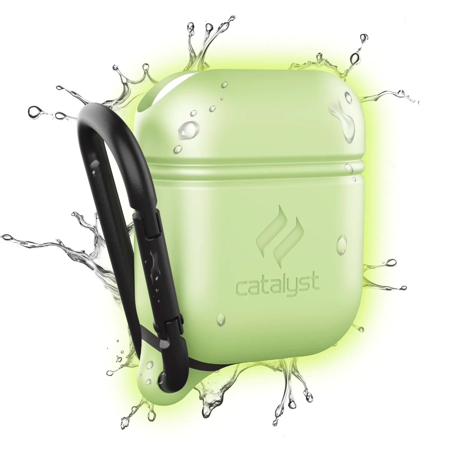 Waterproof Protective Case with Carabiner for AirPods 1st & 2nd Generation - Durable Cover for Gym, Running, Hiking & Outdoor Activities