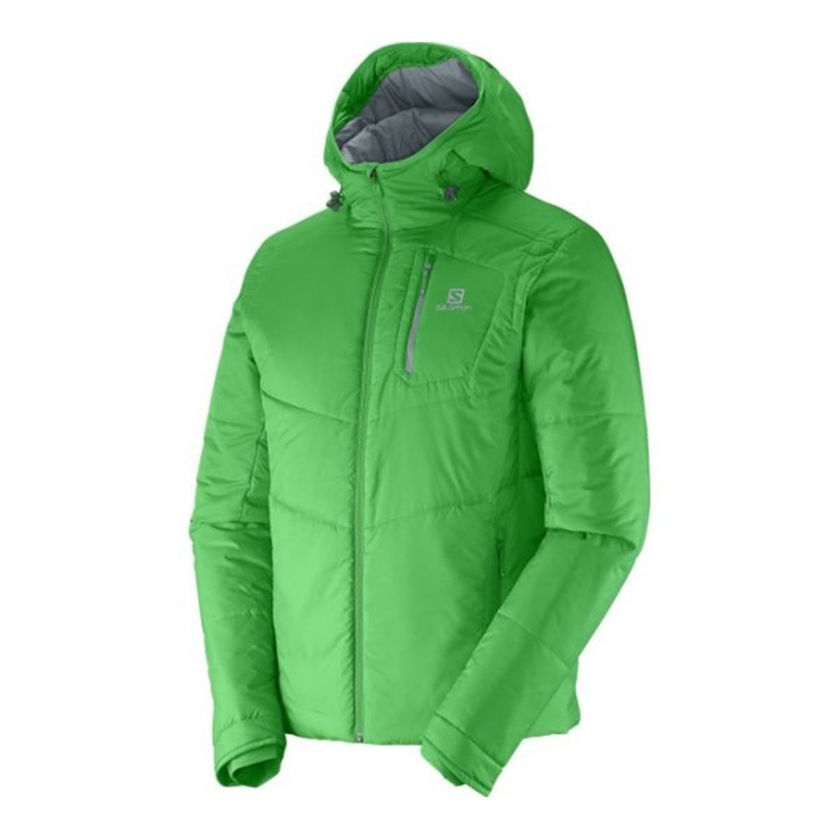 Salomon Men's Insulated Hooded Jacket - Waterproof Winter Coat for Hiking, Skiing & Outdoor Activities