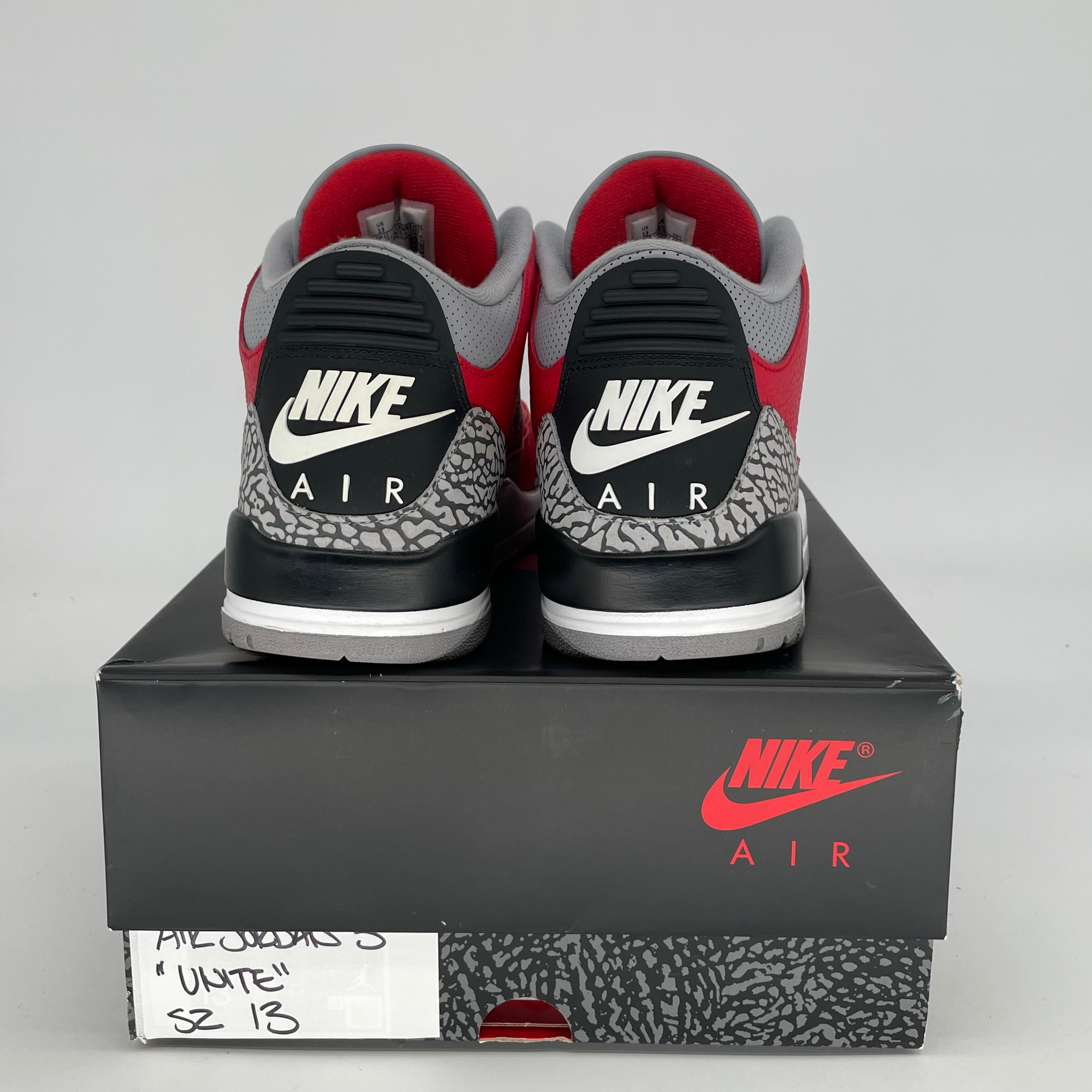AIR JORDAN 3 UNITE Men's Basketball Shoes Size 13 - Retro Style Sneakers CK5692-600 for Sports & Casual Wear